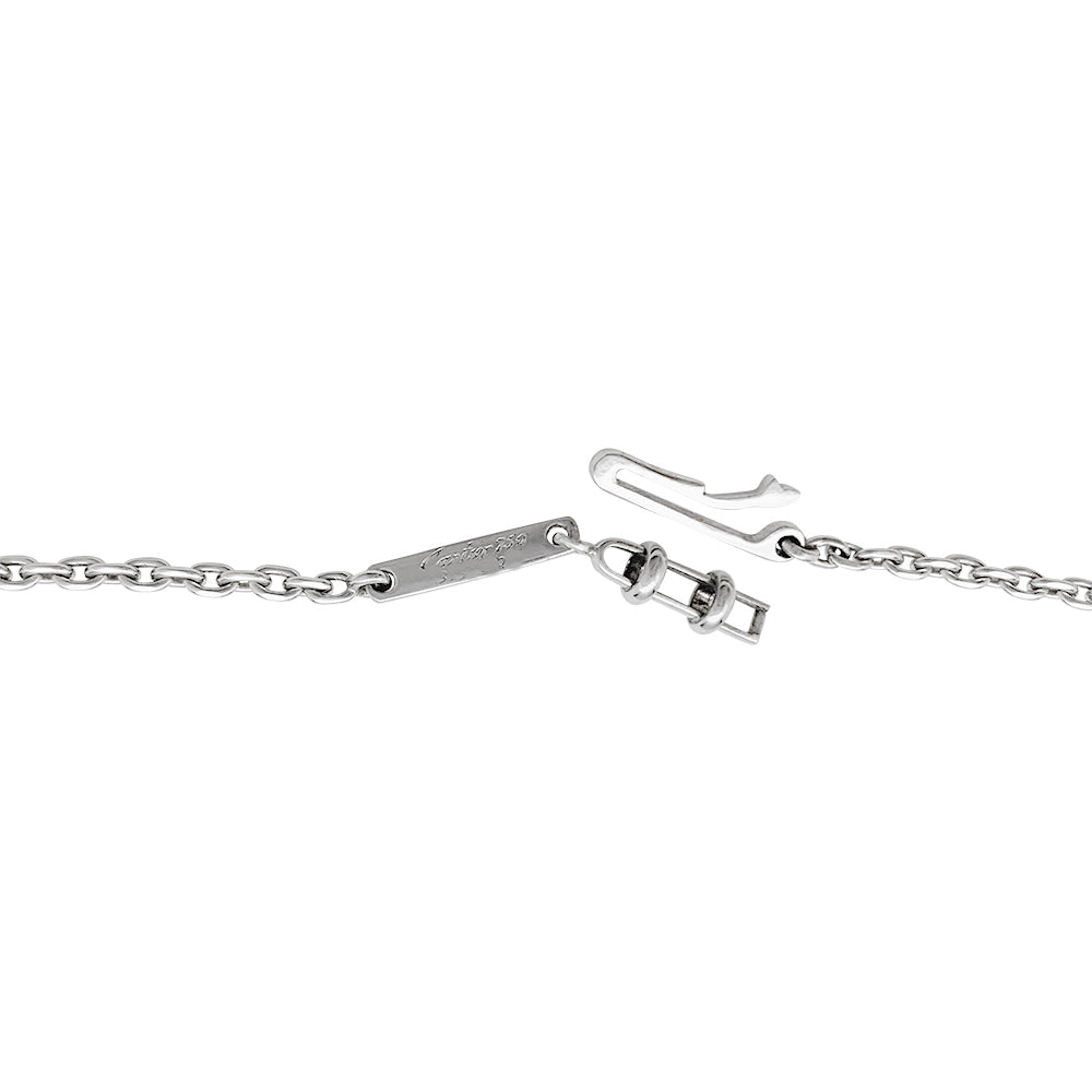 Cartier necklace, "Agnès", white gold, diamonds, cultured pearls.