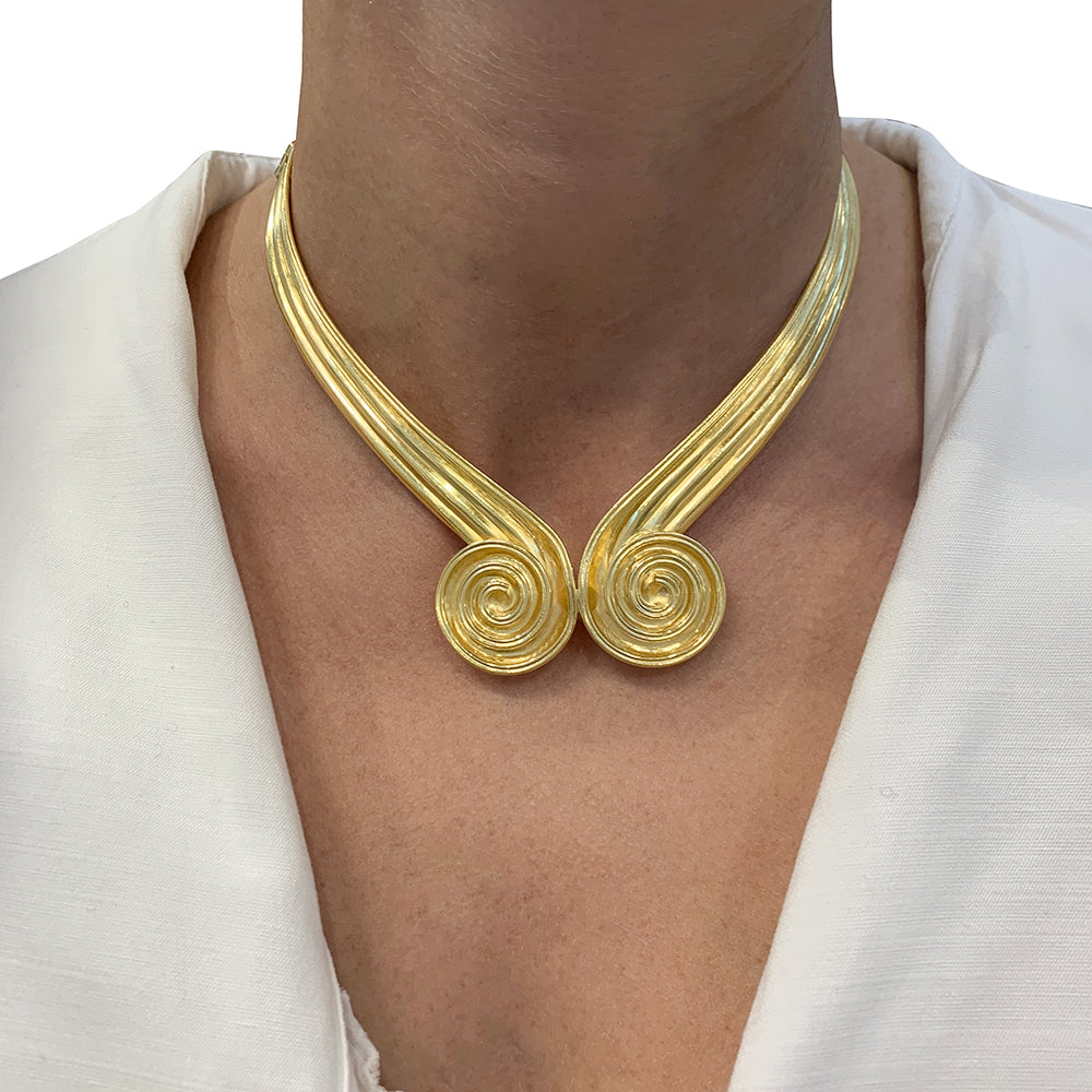 Vintage Lalaounis necklace, "Minoan &amp; Mycenaean", yellow gold.