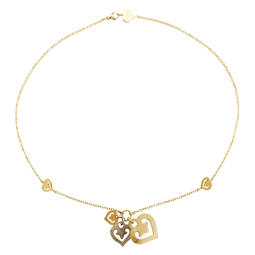 OJPerrin necklace, "Legends", yellow and white gold.
