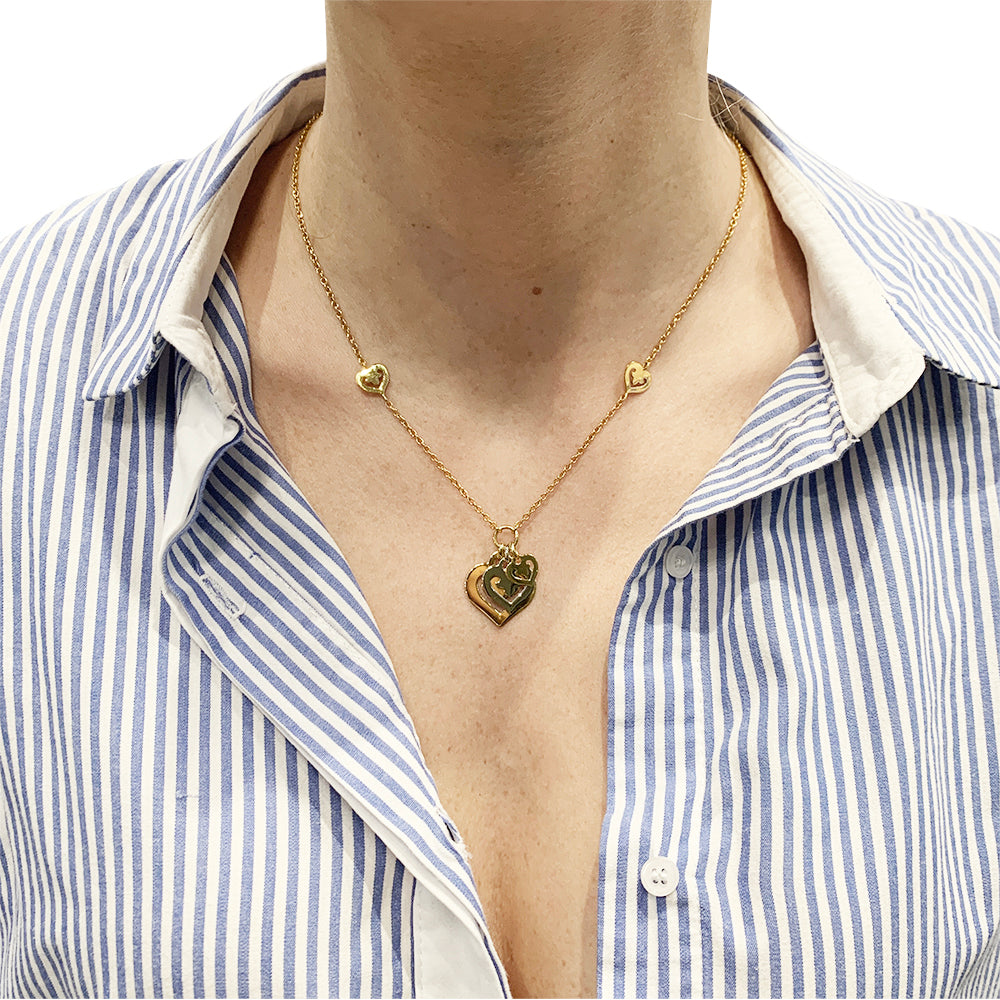 OJPerrin necklace, "Legends", yellow and white gold.