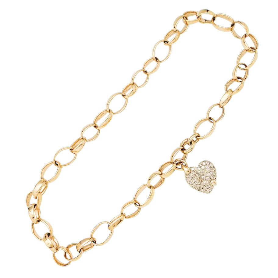 Pomellato "Sabbia" necklace in rose gold and brown diamonds.