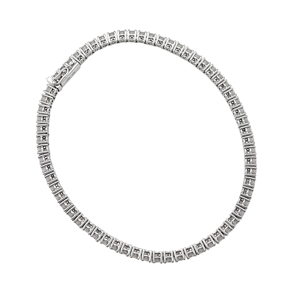 Gubelin white gold diamond tennis line.