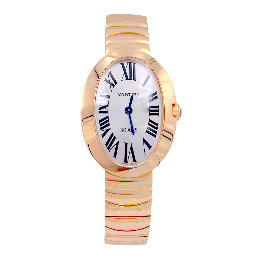 Cartier watch, "Baignoire", pink gold.