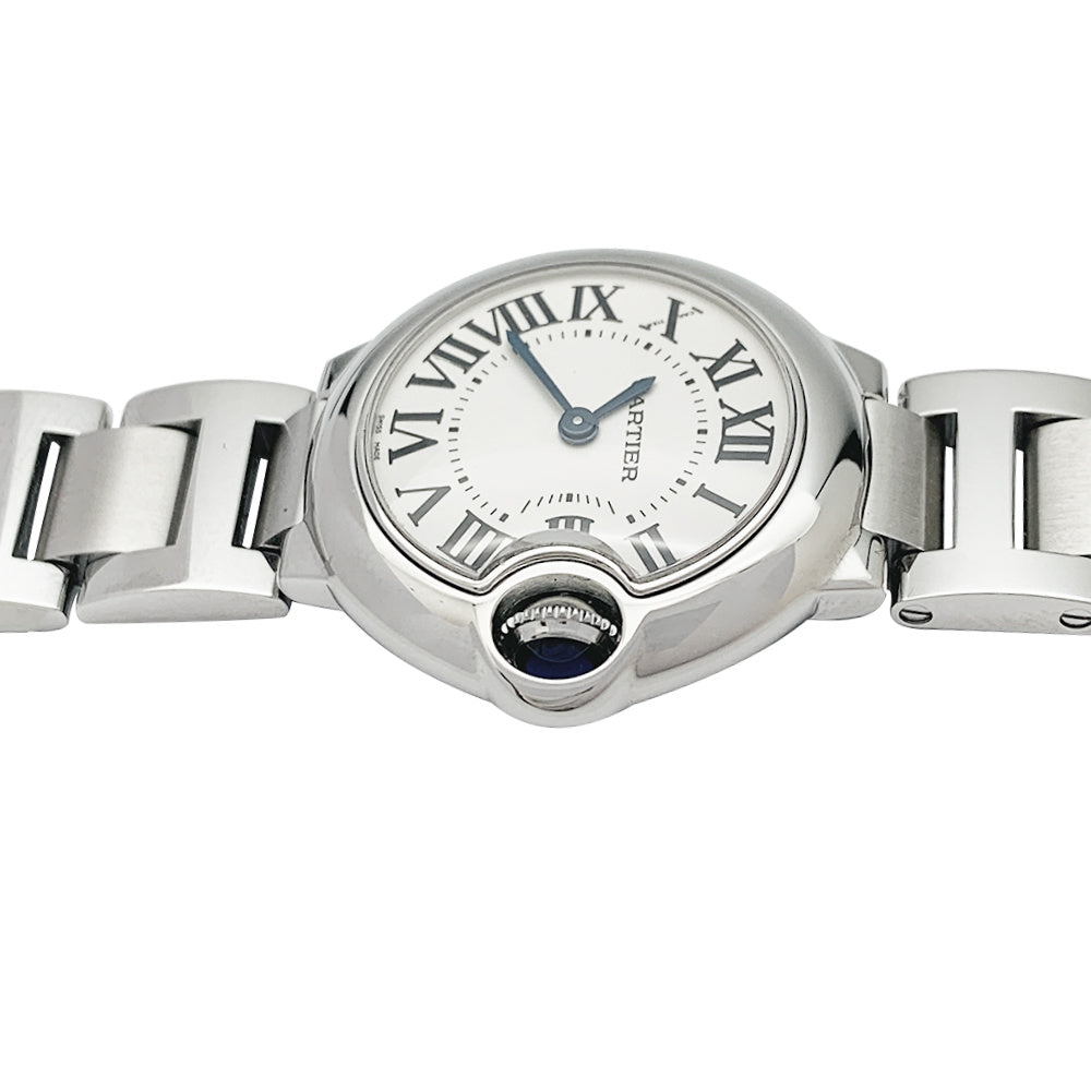 Cartier watch, "Ballon bleu", steel on steel.