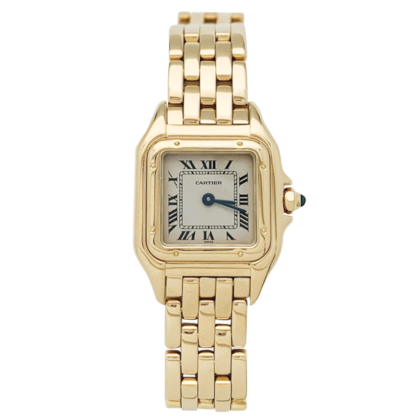 Cartier watch, "Panther", yellow gold.