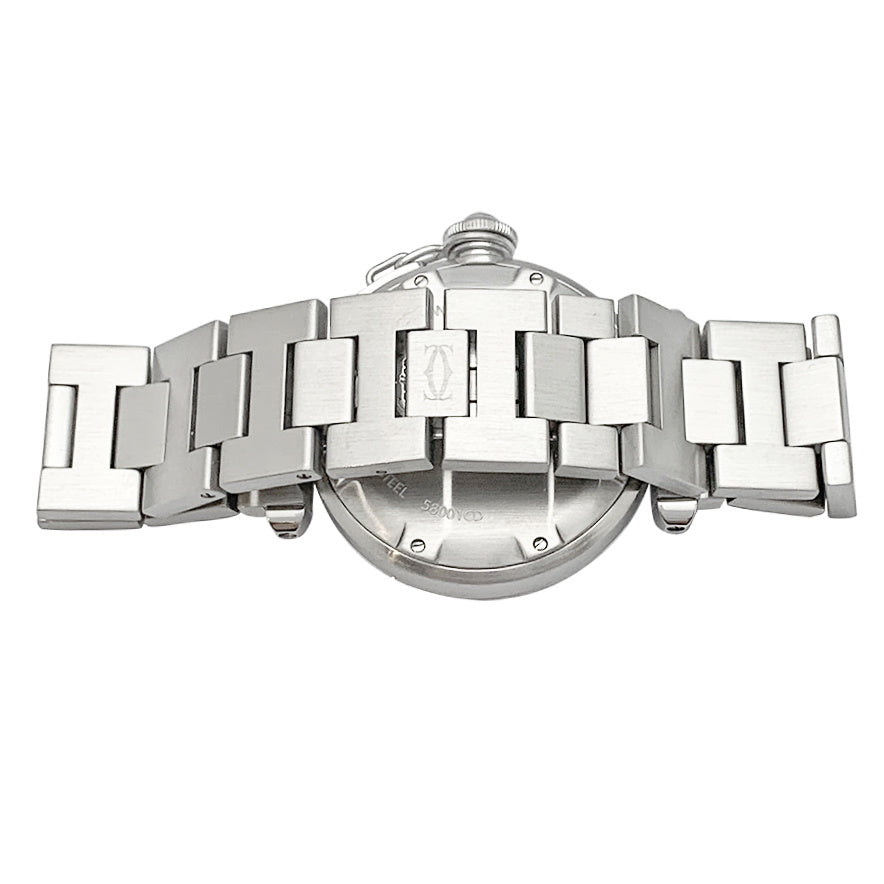 Cartier watch, "Pasha", in steel on steel.