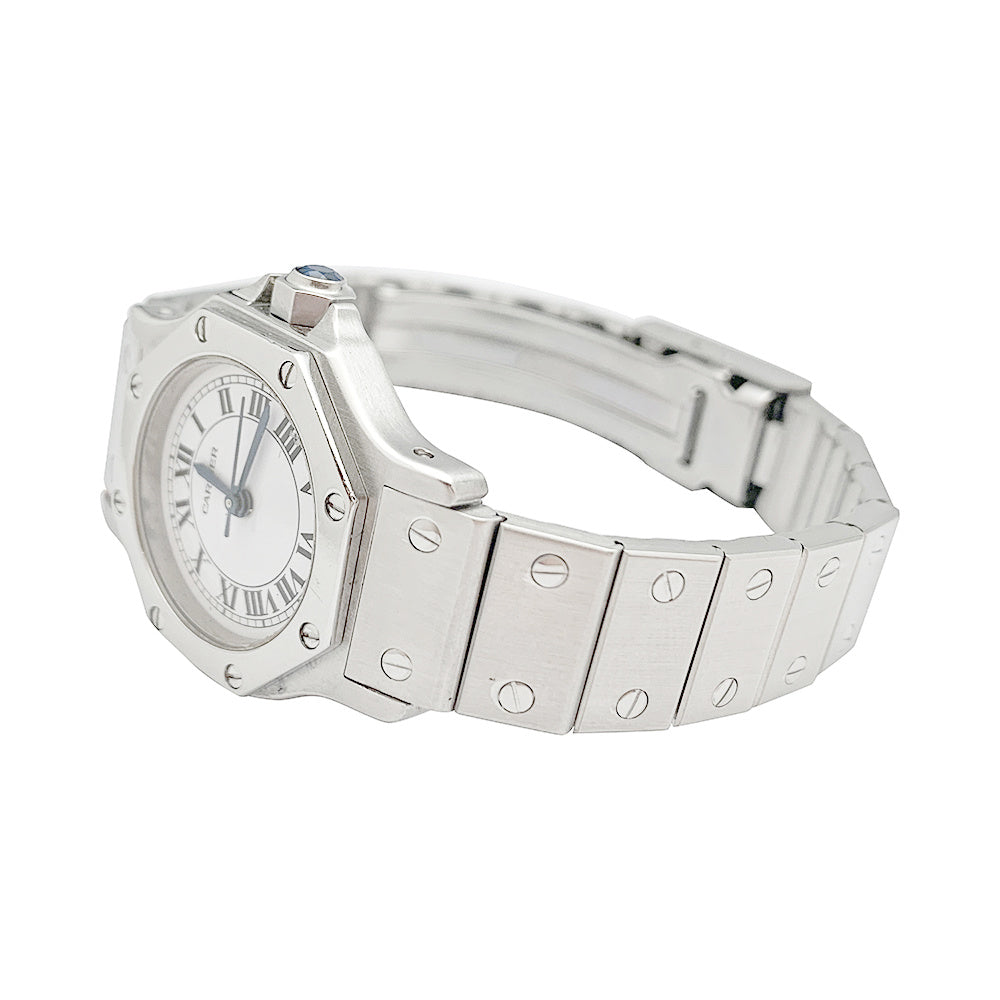 Cartier watch, "Santos", steel.