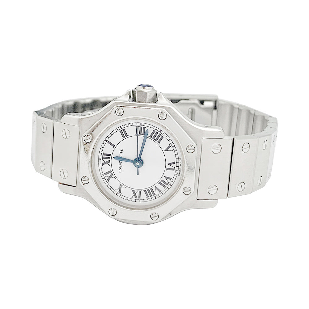 Cartier watch, "Santos", steel.