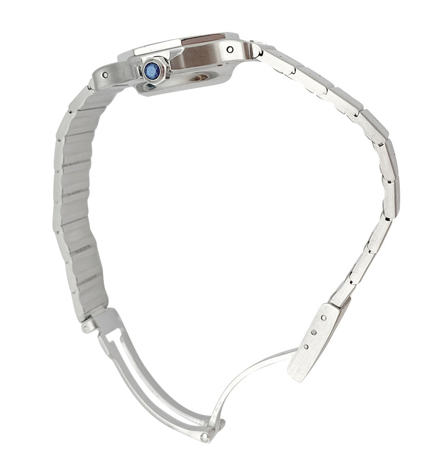 Cartier watch, "Santos", steel.