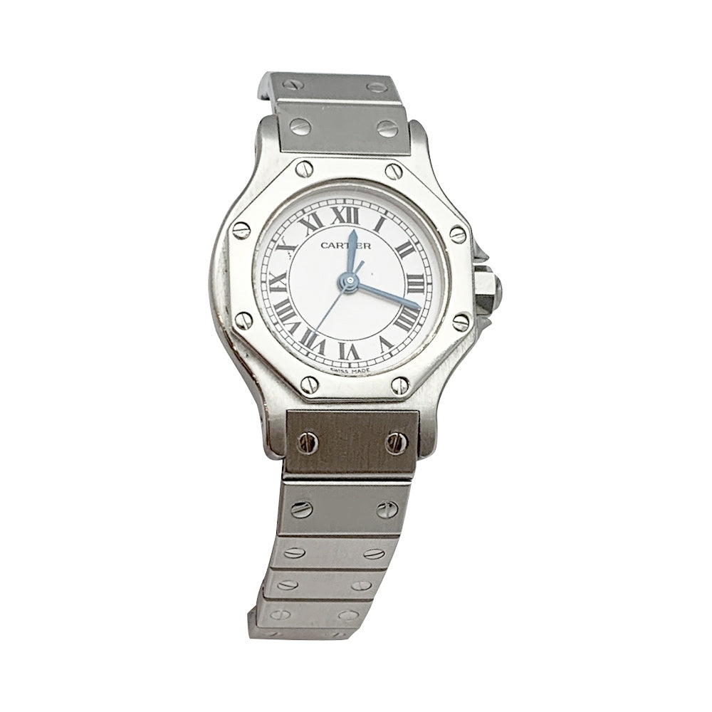 Cartier watch, "Santos", steel.