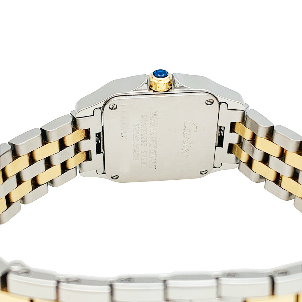 Cartier watch, "Santos demoiselle", gold and steel.