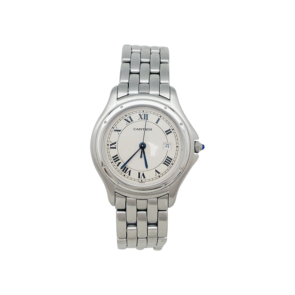 Cartier "Panthère Cougar" watch in steel.