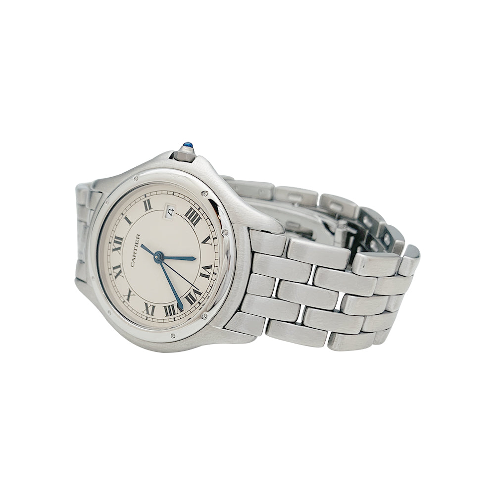 Cartier "Panthère Cougar" watch in steel.