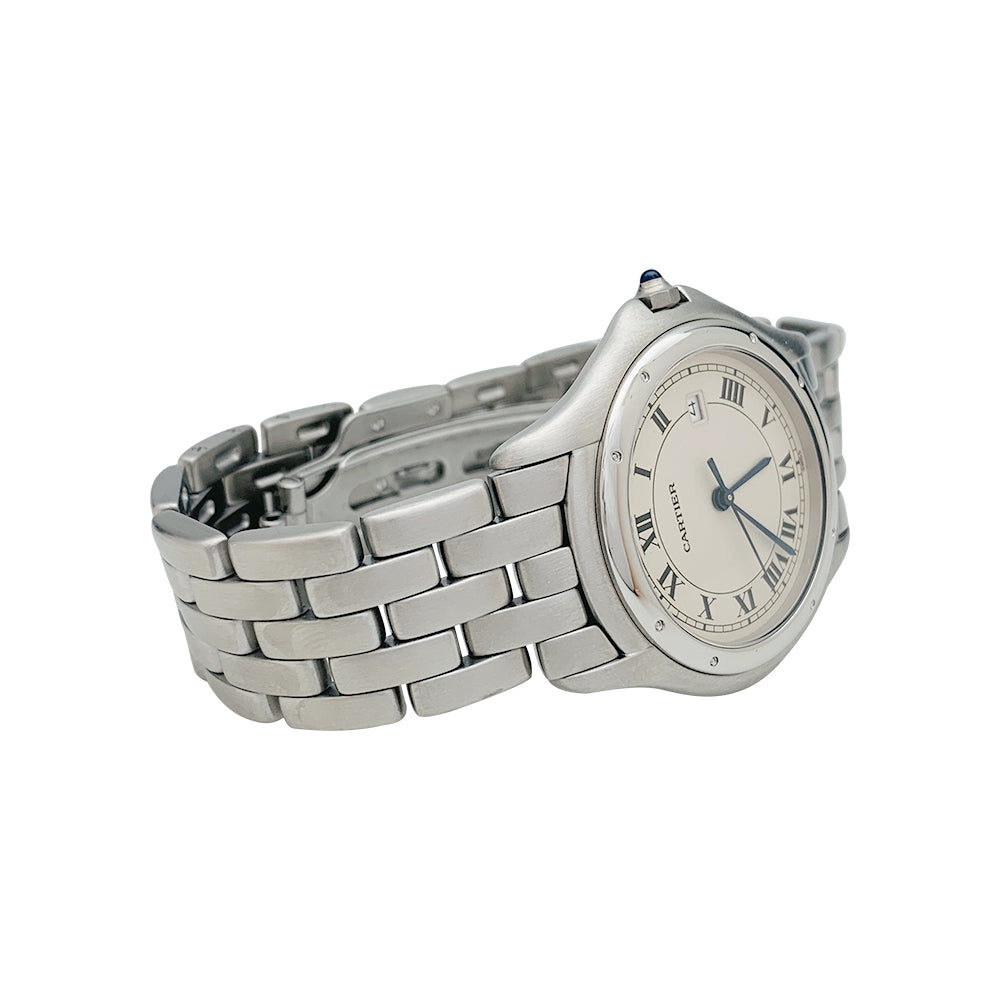 Cartier "Panthère Cougar" watch in steel.