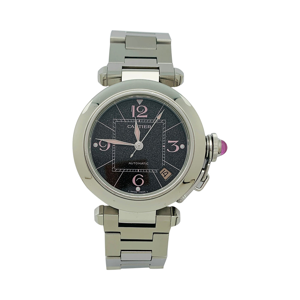 Cartier watch, "Pasha" model, in steel.
