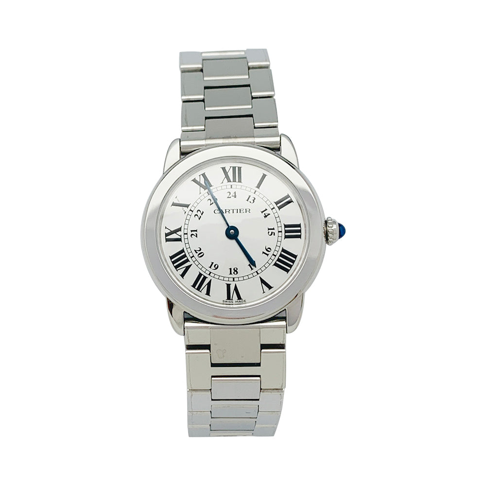 Cartier watch, "Ronde Solo", steel.