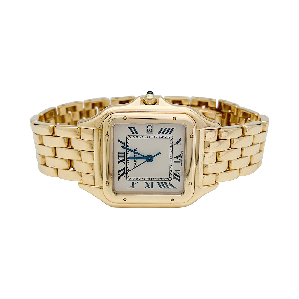 Cartier "Panthère" watch in yellow gold.