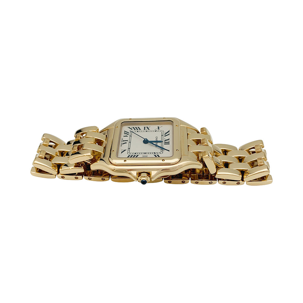 Cartier "Panthère" watch in yellow gold.