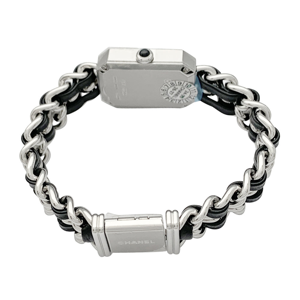 Chanel watch, "First Iconic Chain", steel, leather.