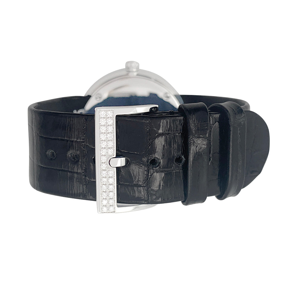 Dior watch, “La D de Dior”, steel, diamonds.