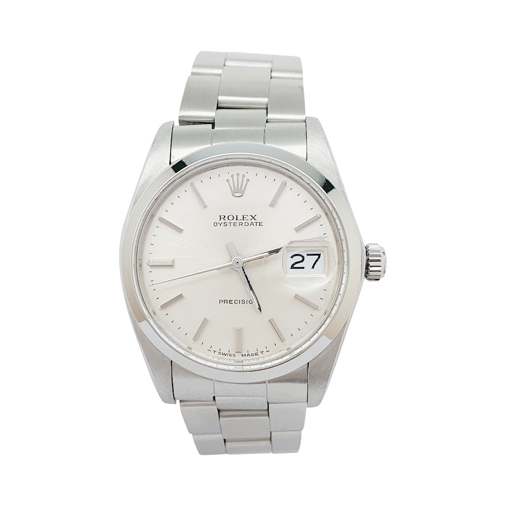 Rolex "Oyster Date" watch in steel.