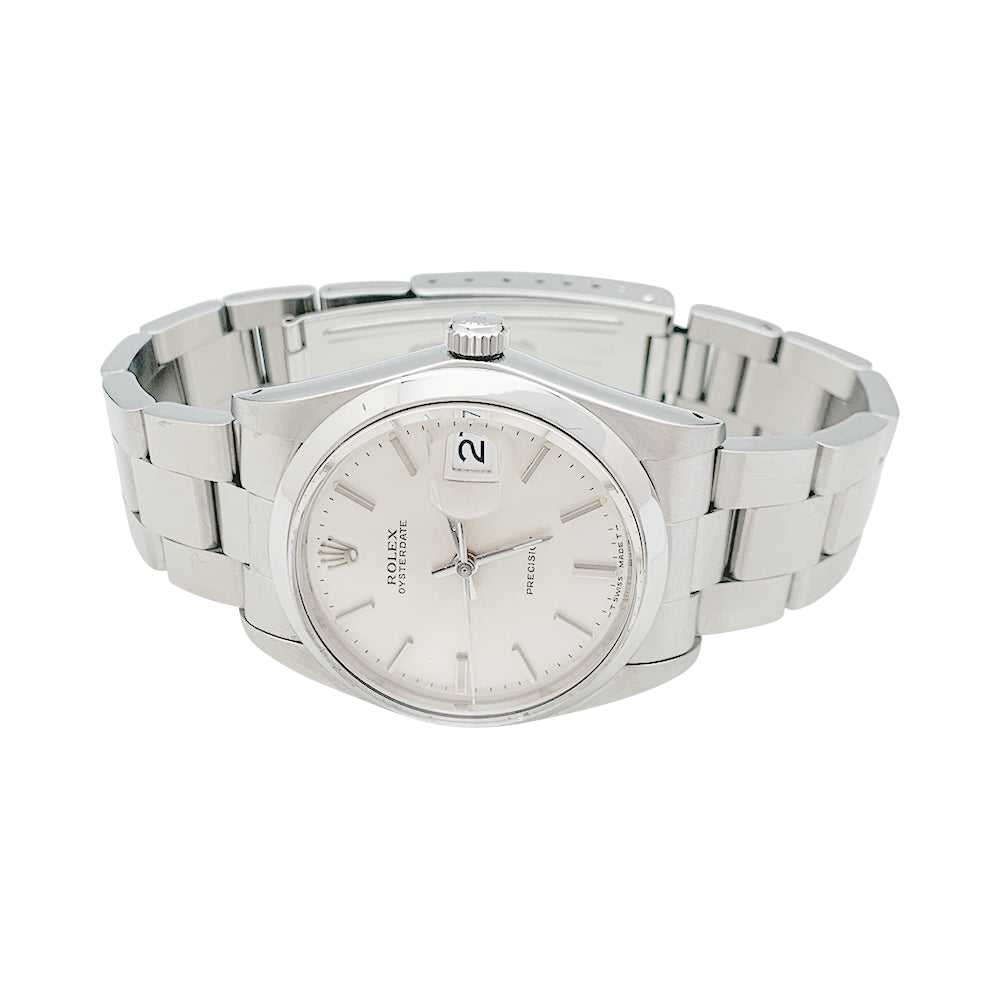 Rolex "Oyster Date" watch in steel.