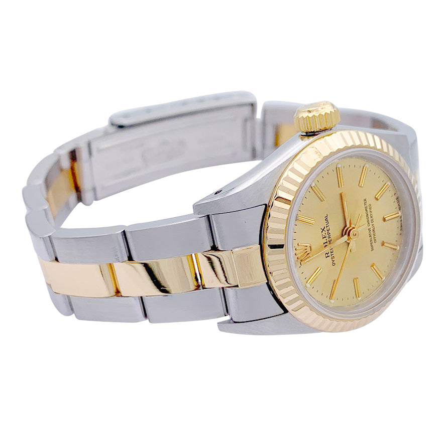 Rolex watch, "Oyster Perpetual", steel and yellow gold.