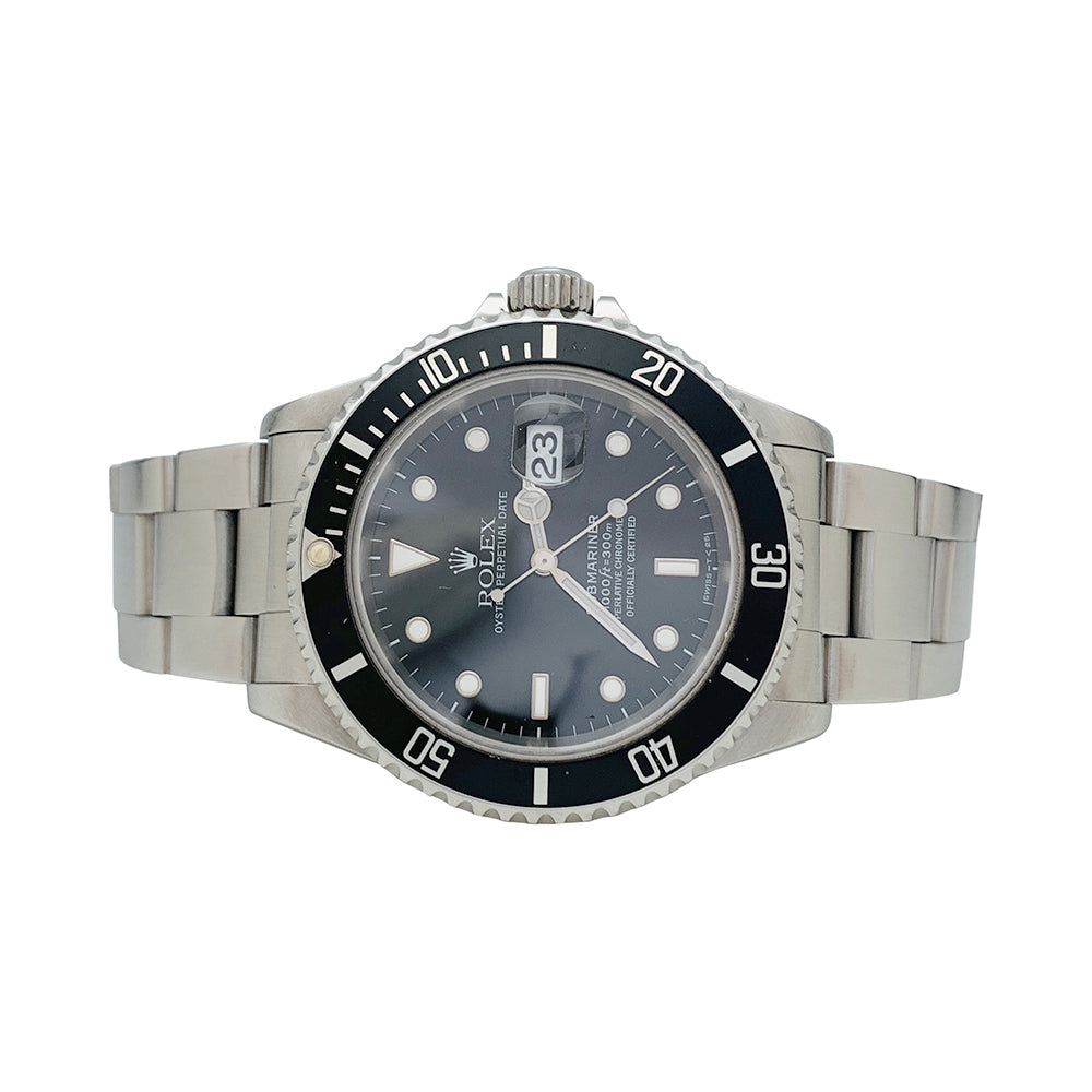 Rolex "Submariner" watch in steel.