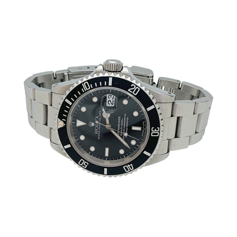 Rolex "Submariner" watch in steel.