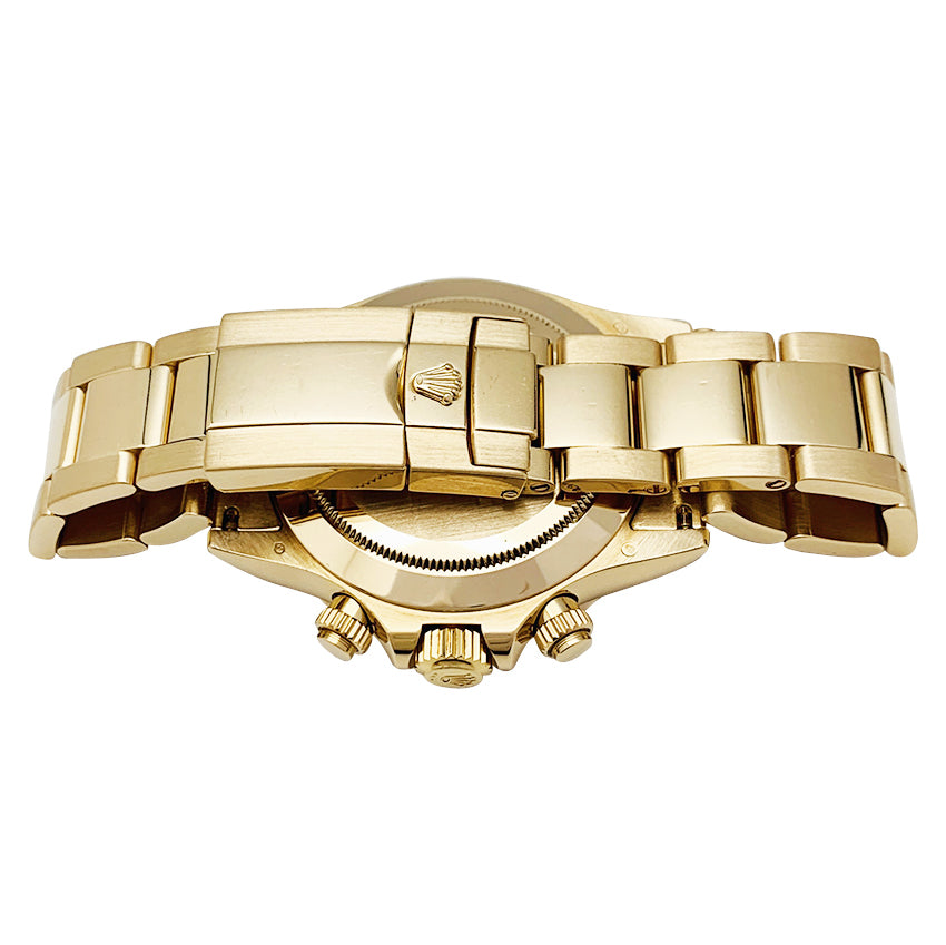 Rolex watch, "Oyster Perpetual Cosmograph Daytona" model, in yellow gold and mother-of-pearl.