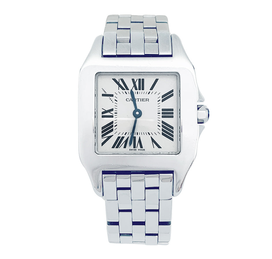 Cartier "Santos demoiselle" watch in steel.