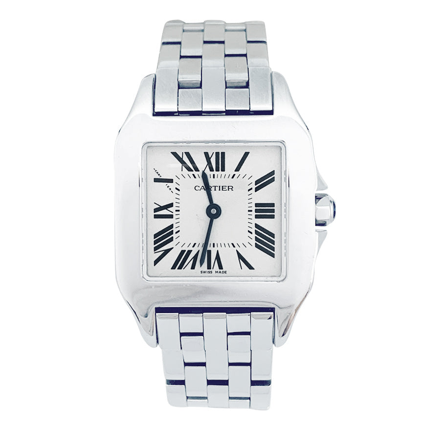 Cartier "Santos demoiselle" watch in steel.