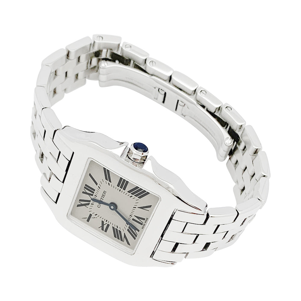 Cartier "Santos demoiselle" watch in steel.