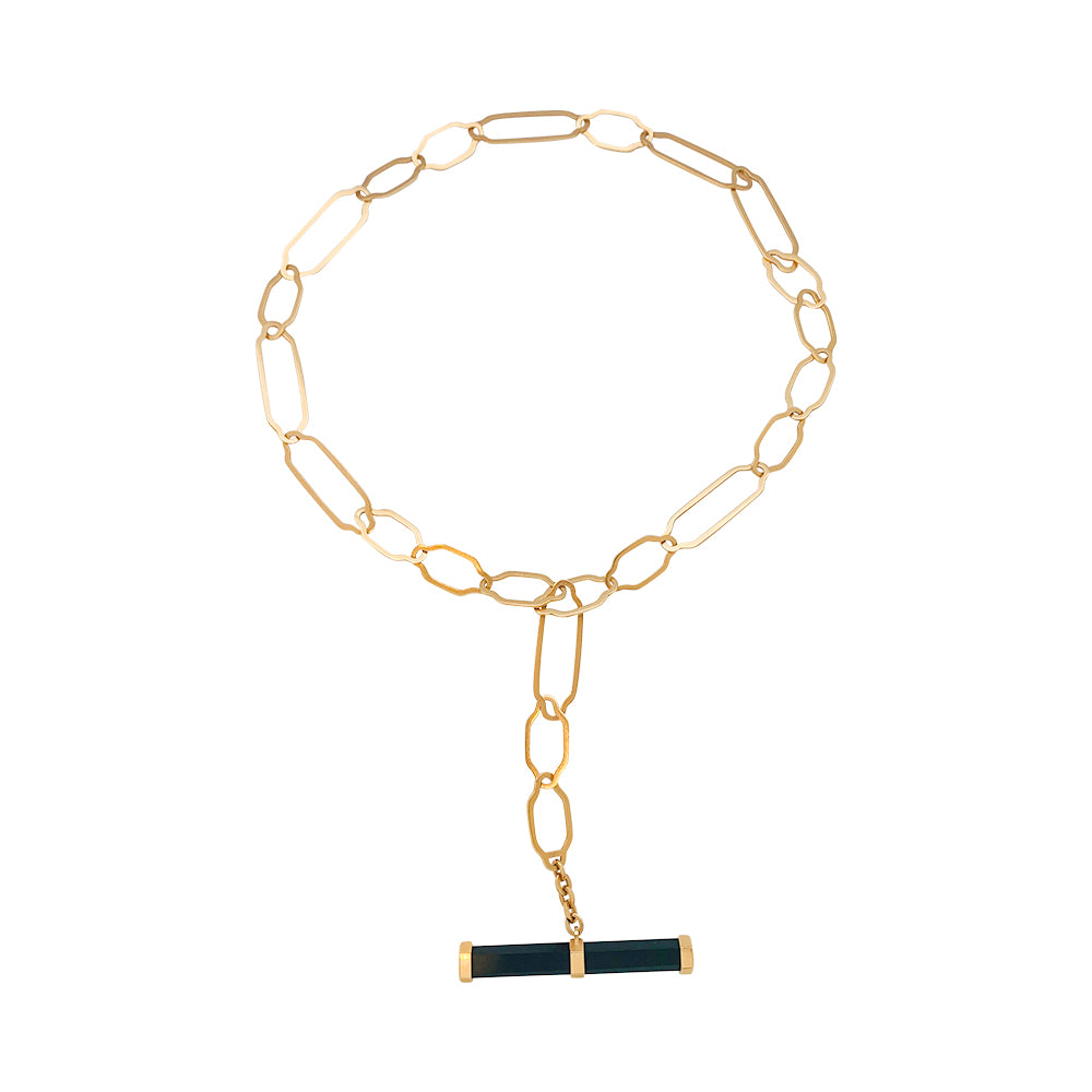 Pomellato necklace, "Victoria", rose gold, jet.