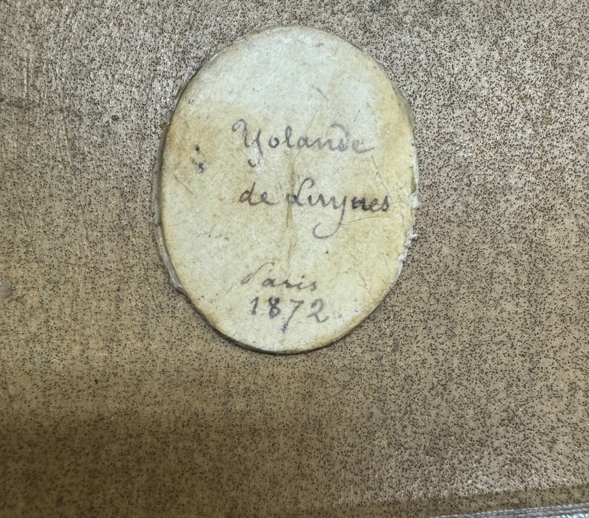 By Cécile Villeneuve, Miniature, portrait of Yolande de Luynes