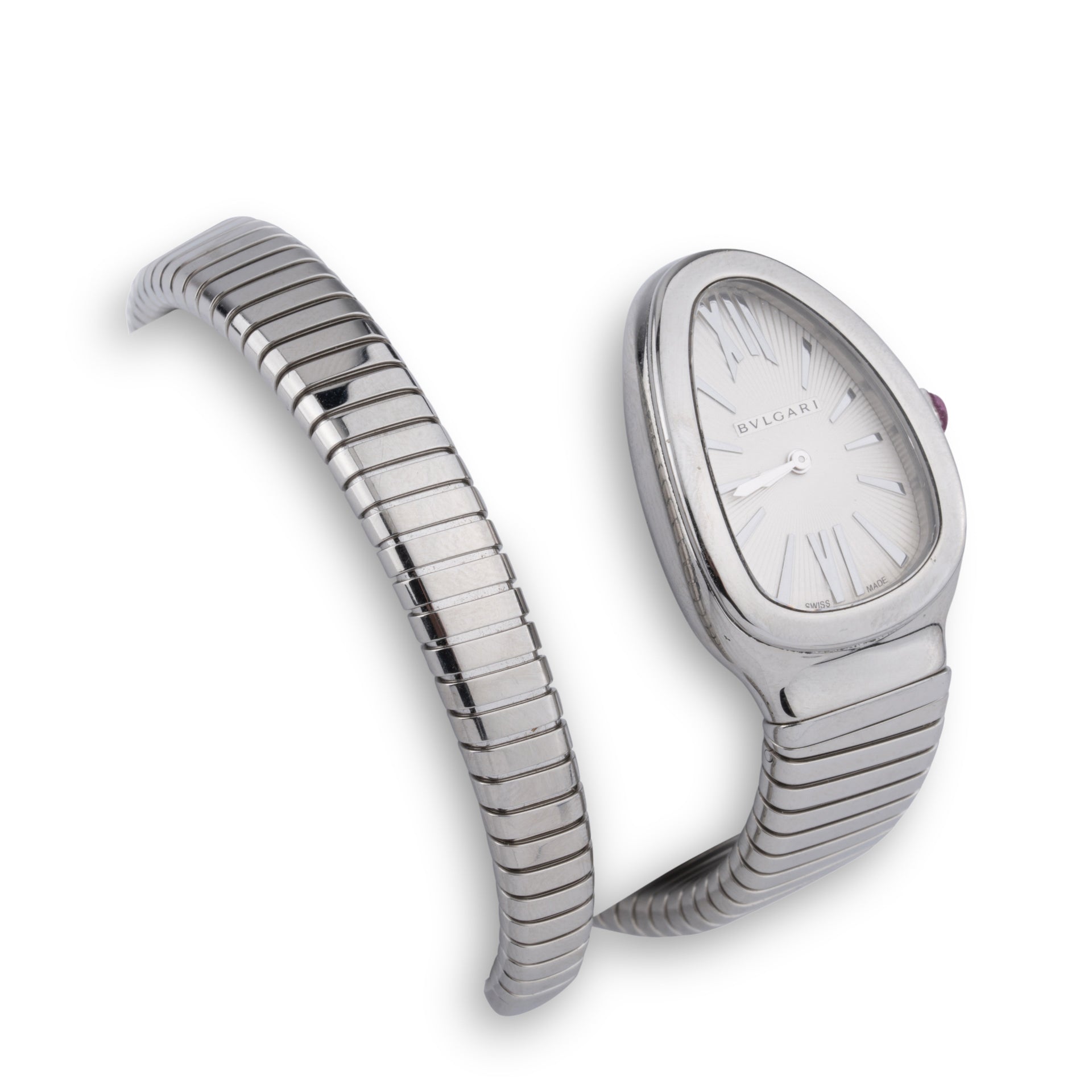 Bulgari montre Serpenti en acier