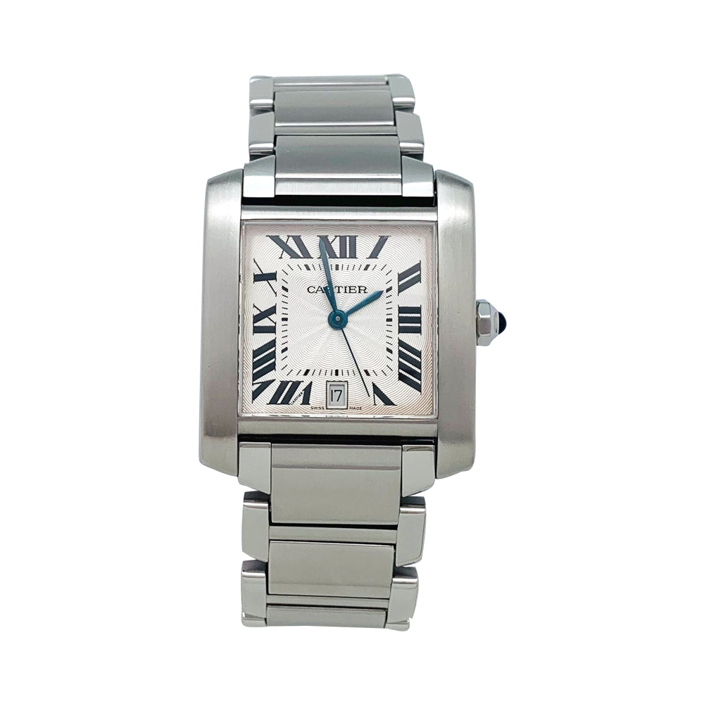 Cartier "Tank Française" steel watch