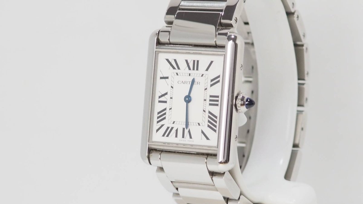 Cartier, Montre Tank 4323 Acier sur Acier - Maison Eloe