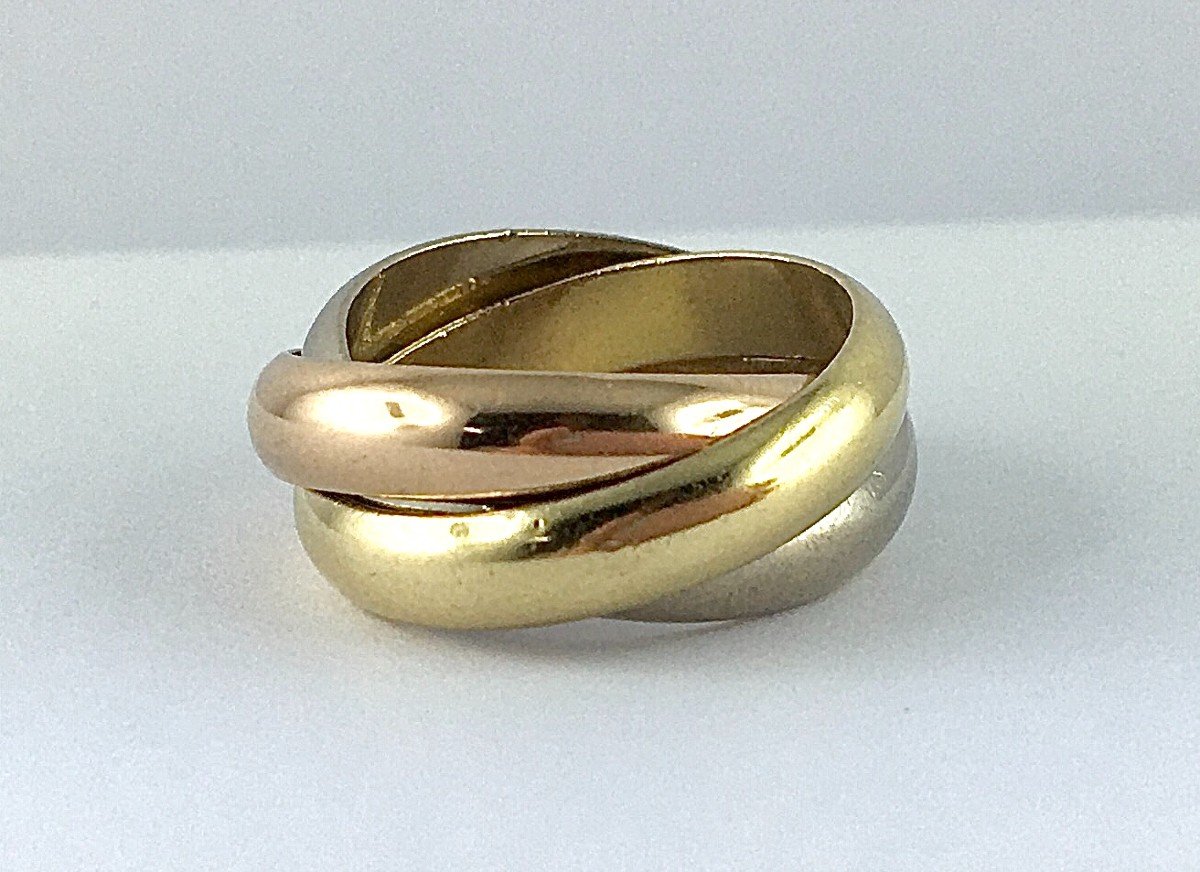 Cartier, Trinity Three Gold Classic Vintage Alliance Ring