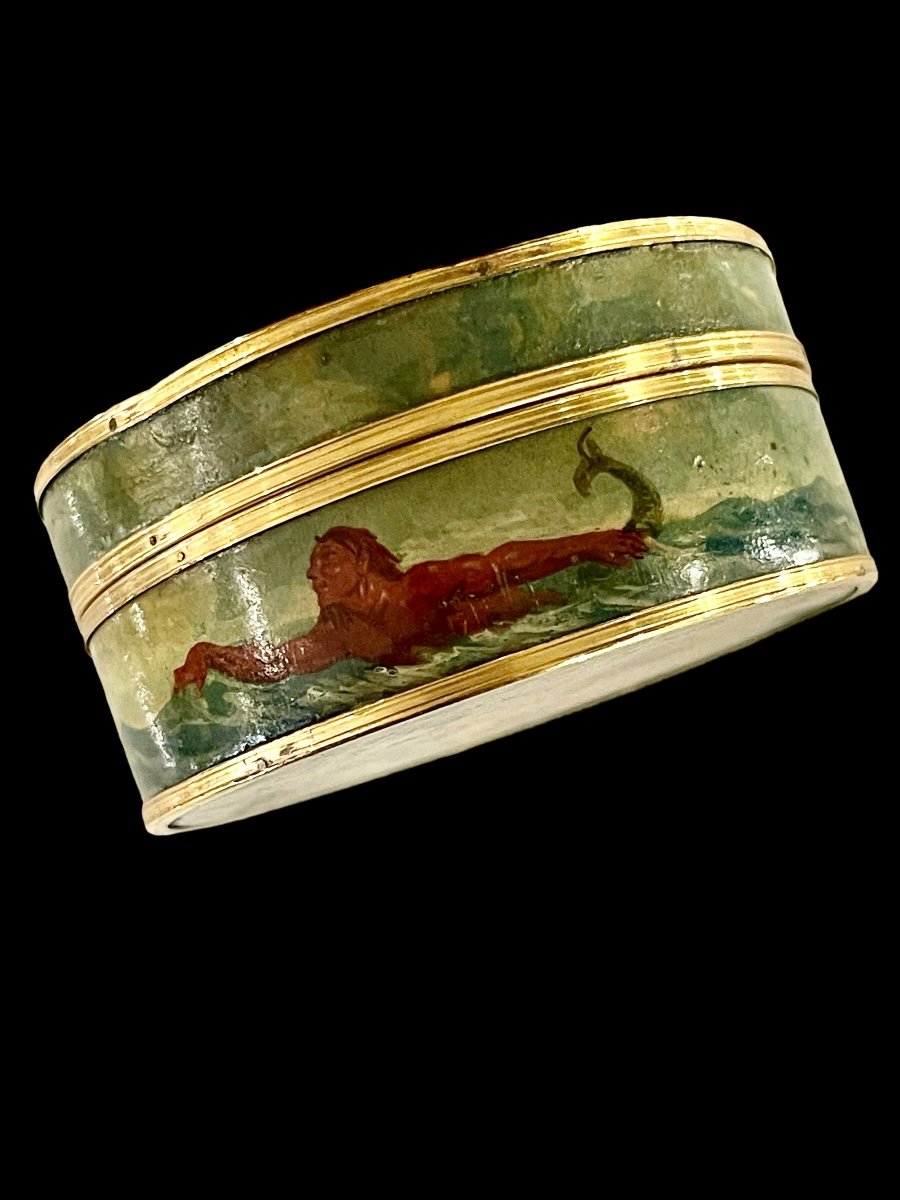 Happiness box in Vernis Martin with Venus decoration, Louis XVI period