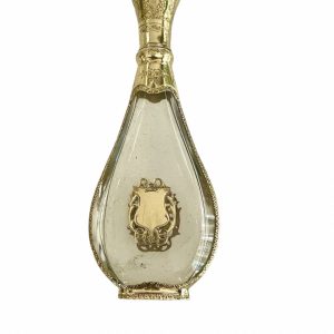 Flacon à parfum en cristal et or, XIX ème siècle
