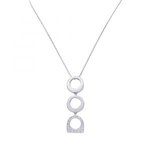 Collier Fred, “Success”, or blanc, diamants.