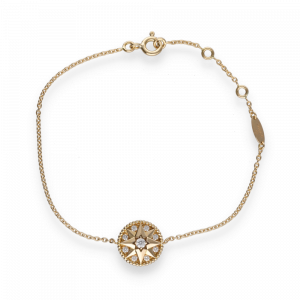 Bracelet Pendentif Dior Rose des vents , or jaune et diamants