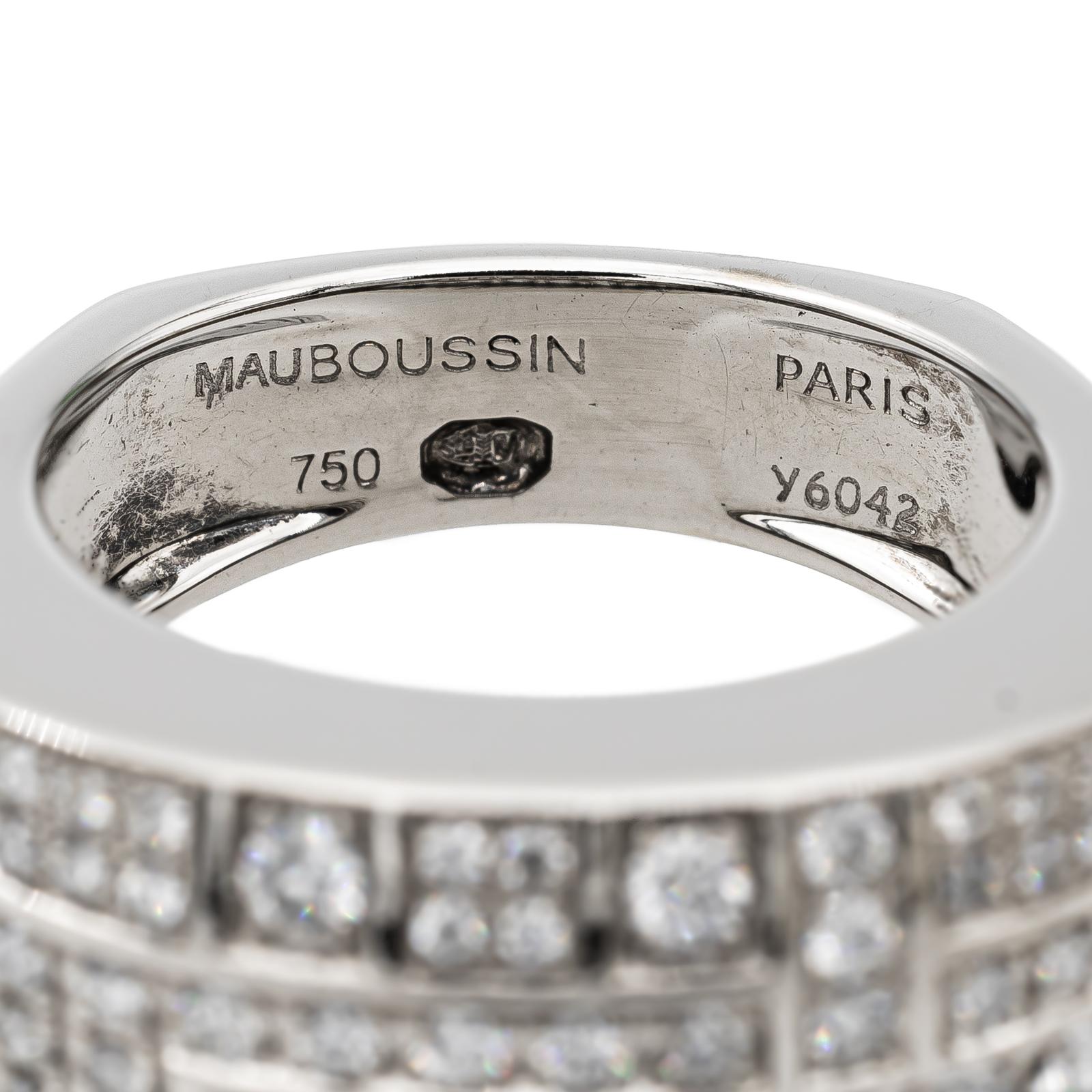 Mauboussin Bague Belles Toujours Or Blanc Diamant Maison Eloe