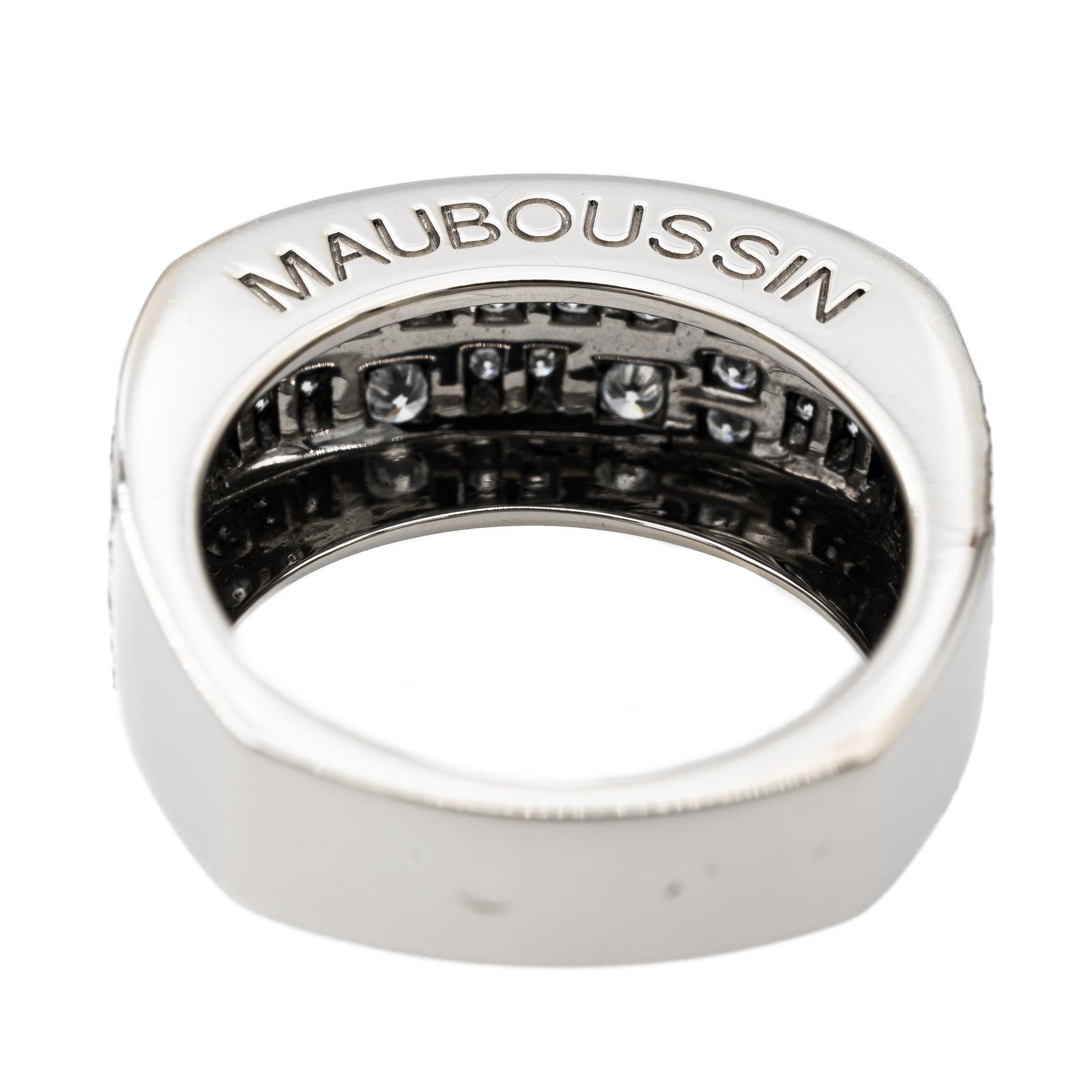 Mauboussin Bague Belles Toujours Or Blanc Diamant Maison Eloe